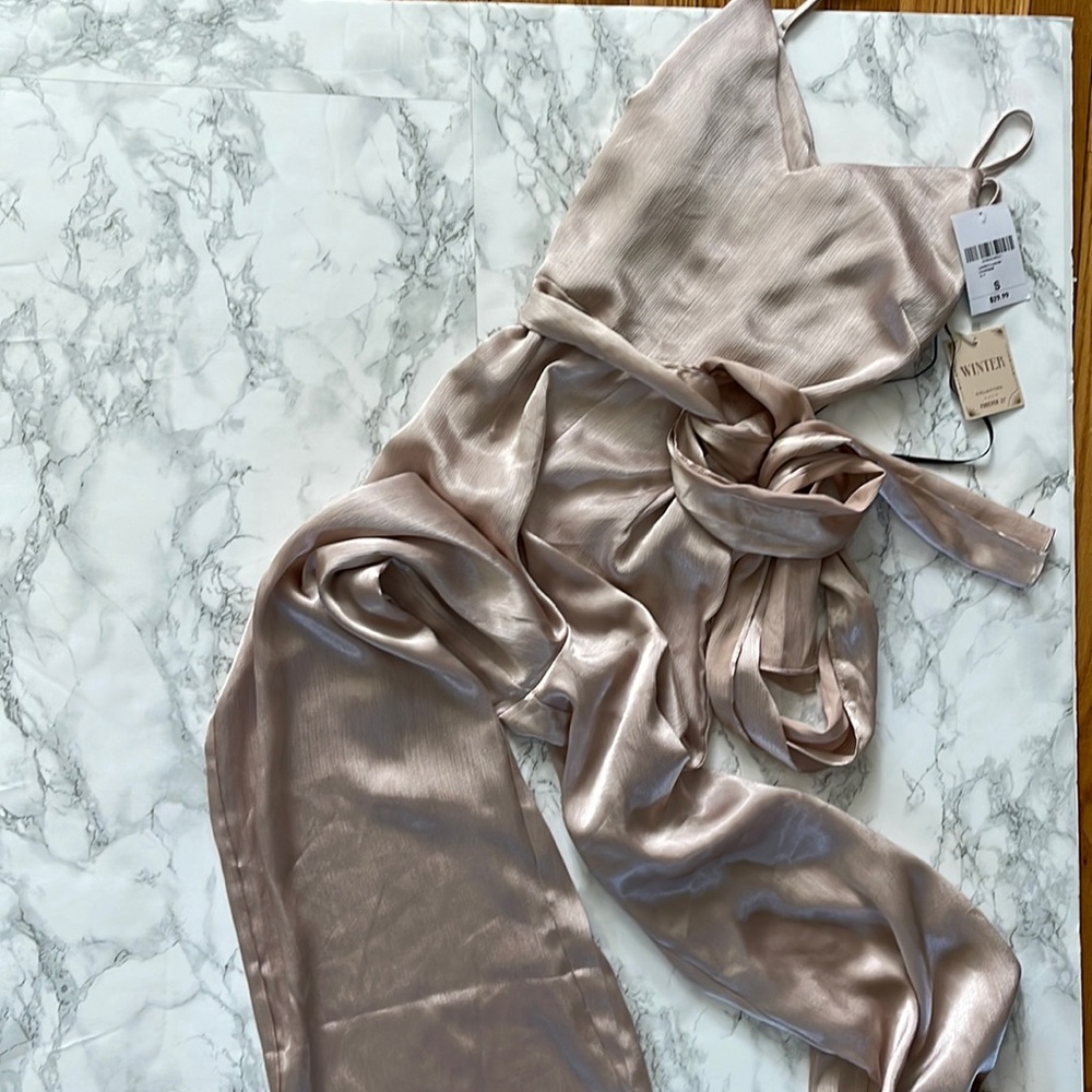 Forever21 metallic jumpsuit